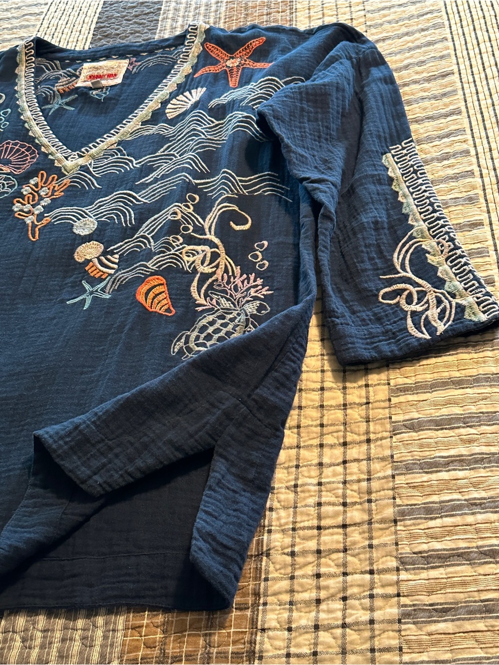 Johnny Was Biya Myrtle Sea Life Tunic - Picture 7 of 16